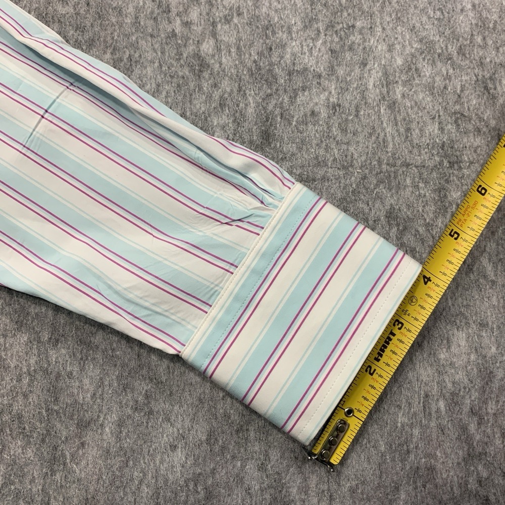Brooks Brothers Men's Button Down Shirt Regent Italian Fabric - Size 16.5 35 - Picture 15 of 15
